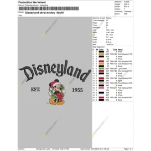 Disneyland chrsi mickey 6by10