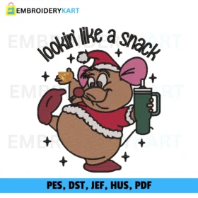 LOOKING LIKE A Snack Christmas Embroidery design