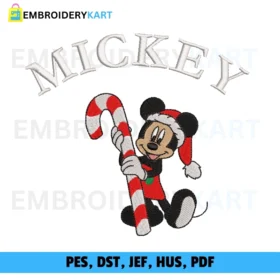 Mickey Christmas E1 Embroidery design