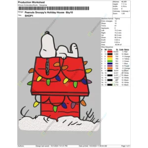 Peanuts Snoopy s Holiday House 6by10