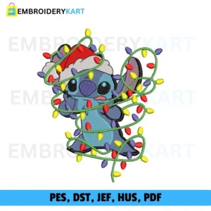 STICH LIGHTS Christmas Embroidery design