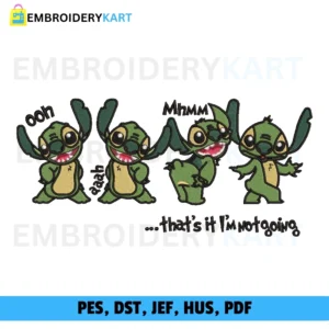 Stitch christmas LOGO Embroidery design