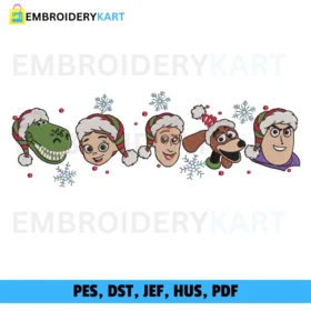 Woody Santa Hat Christmas Embroidery design